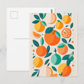 Clementine mandarine briefkaart (Voorkant / Achterkant)