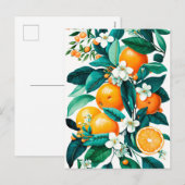 Clementine Mandarine Feestdagenkaart (Voorkant / Achterkant)