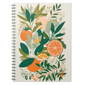 Clementine mandarine notitieboek (Voorkant)