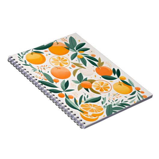 Clementine mandarine notitieboek (Rechterzijde)