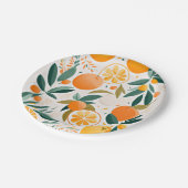 Clementine mandarine papieren bordje (Gekanteld)