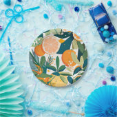 Clementine mandarine papieren bordje (Feest)