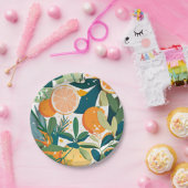 Clementine mandarine papieren bordje (Feest)