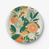 Clementine mandarine papieren bordje (Voorkant)