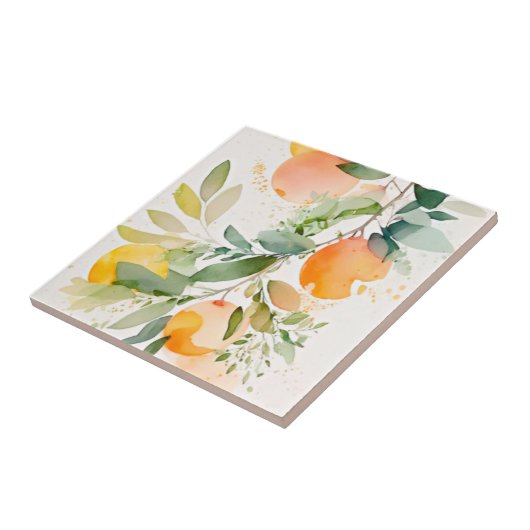 Clementine Mandarine Tegeltje (Zijkant)