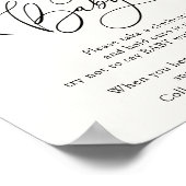 Clementine Oranje en Greenery zeggen geen Baby-spe Poster (Hoek)