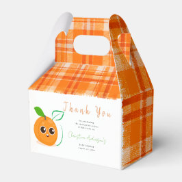 Clementine Oranje vruchten Baby shower Bedankdoosjes