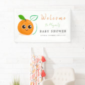 Clementine Oranje vruchten Baby shower Spandoek (Insitu)