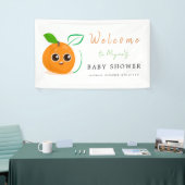 Clementine Oranje vruchten Baby shower Spandoek (Beurs)