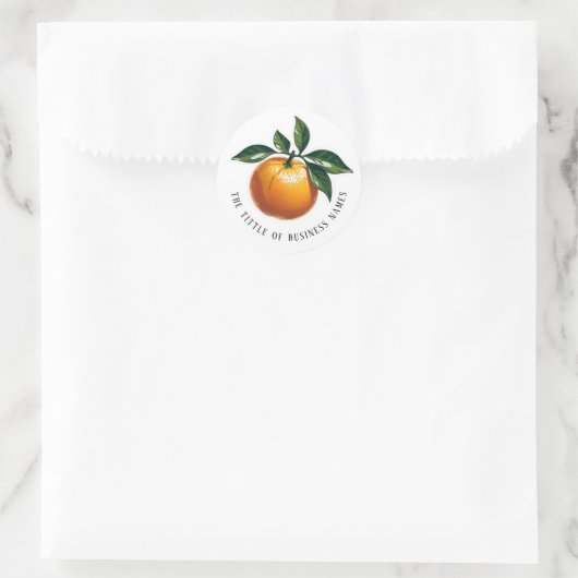 Clementine  ronde sticker (Tas)