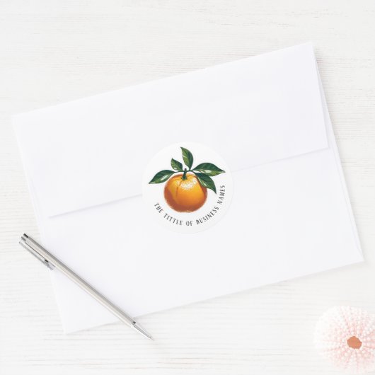 Clementine  ronde sticker (Envelop)