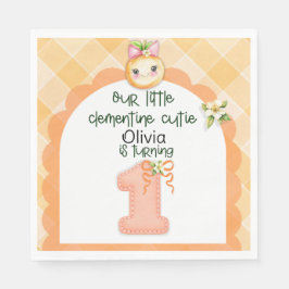 Clementine schatje - servet voor baby's eerste jaa