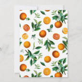 Clementine Sinaasappel Lijst Little Cutie Baby sho Kaart (Achterkant)