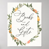 Clementine Sinaasappels en Greenery Books en Gifts Poster (Voorkant)
