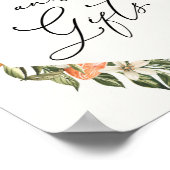 Clementine Sinaasappels en Greenery Kaarten en Gif Poster (Hoek)
