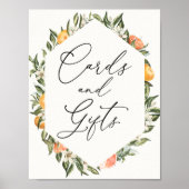 Clementine Sinaasappels en Greenery Kaarten en Gif Poster (Voorkant)