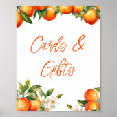 Clementine Sinaasappels Kaarten en geschenken Poster (Voorkant)