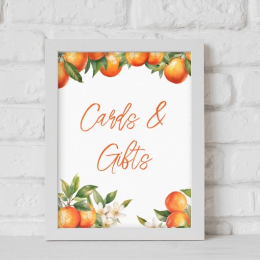 Clementine Sinaasappels Kaarten en geschenken Poster