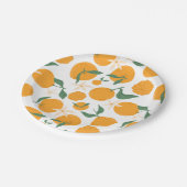 Clementine Tangerine Mandarijn Cutie Sinaasappel Papieren Bordje (Gekanteld)