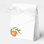 Clementine Watercolor "Cutie" Baby Shower Bedankdoosjes (Voorkant Zijde)