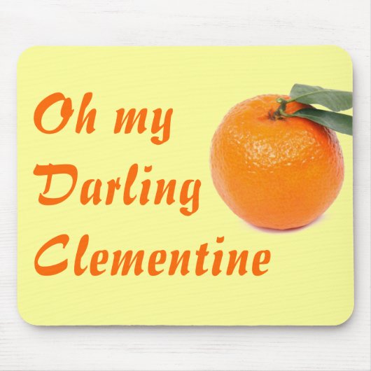 clementinemousepad muismat (Voorkant)