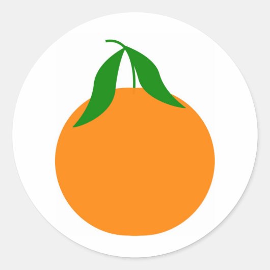 clementineontwerp ronde sticker (Voorkant)