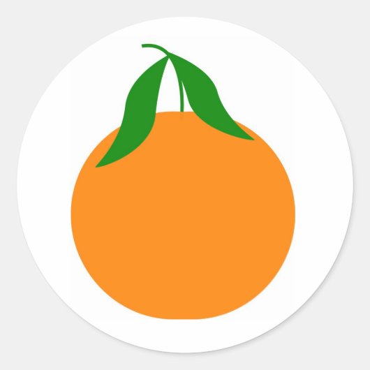 clementineontwerp ronde sticker (Voorkant)