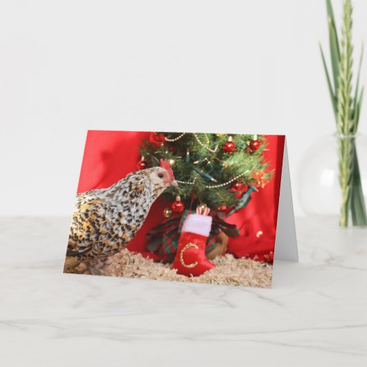 Clementine's Christmas Wish Feestdagen Kaart (Voorkant)