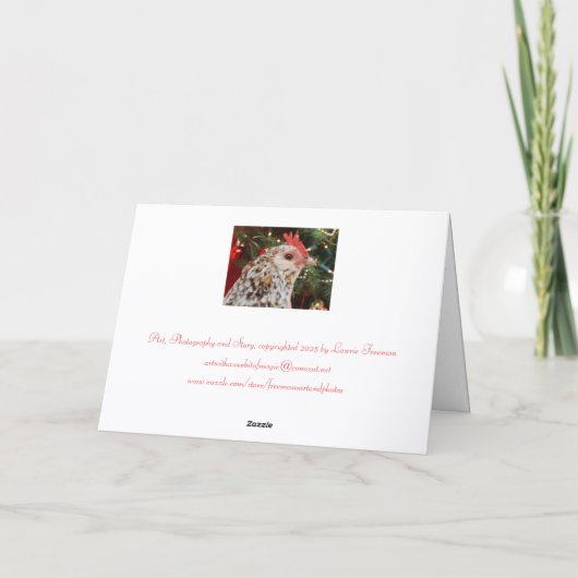 Clementine's Christmas Wish  Feestdagen Kaart (Achterkant)