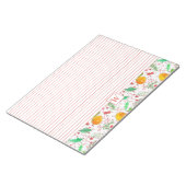 Clementines Cranberries Pine Cones Monogram Notitieblok (Schuin)