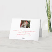 Clementine's Kerstwens  Feestdagen Kaart (Achterkant)