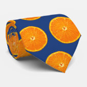 Clementines op blauw stropdas (Opgerold)