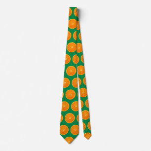 Clementines over groen stropdas