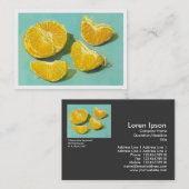 Clementinesegmenten Visitekaartje (Voorkant / Achterkant)