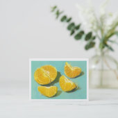 Clementinesegmenten Visitekaartje (Staand voorkant)