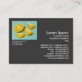 Clementinesegmenten Visitekaartje (Achterkant)