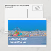 Clementon, NJ Briefkaart (Voorkant / Achterkant)