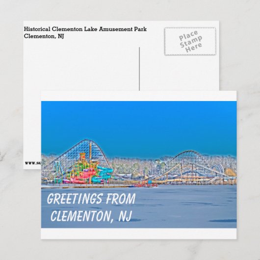 Clementon, NJ Briefkaart (Voorkant / Achterkant)