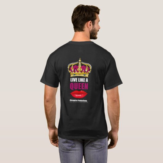 Clempire live als een koningin Officiële Rijk T-shirt (Achterkant volledig)