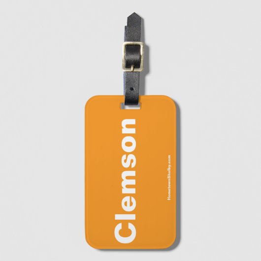 Clemson Bag Label Bagagelabel (Voorkant (verticaal))