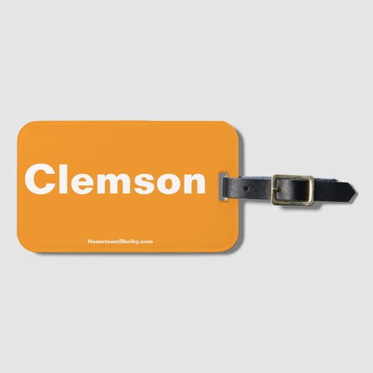 Clemson Bag Label Bagagelabel (Voorkant (horizontaal))