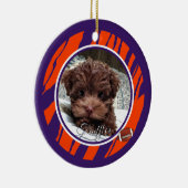 Clemson Dog Fan Customizable Keramisch Ornament (Rechts)