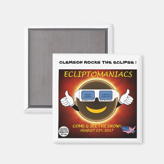 CLEMSON ECLIPSE MAGNEET (Voorkant / Achterkant)