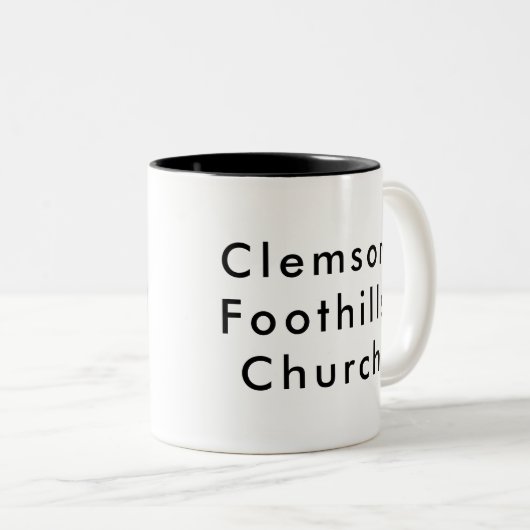 Clemson Foothills Church Coffee Mok (Voorkant rechts)