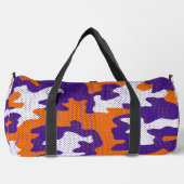 Clemson-Inspired Orange & Purple Tiger Camo Plunjezak (Voorkant)