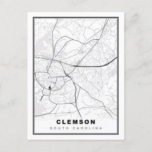 Clemson Kaart