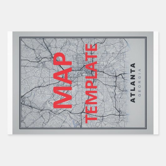 Clemson Map Inpakpapier Vel (Voorkant 3)