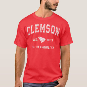 Clemson South Carolina Sc Vintage Atletiek Sport T-shirt