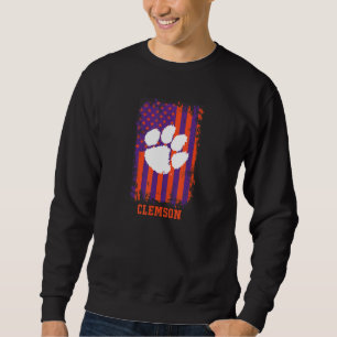 Clemson Tigers Patriottische Retro Amerikaanse Vla Trui