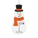 Clemson Tigers Small Snowman kerstversiering<br><div class="desc">Seizoenen Groetings worden in de kerstsfeer gebracht met Lifesong Mijlpalen, unieke Snowman-kerstsieraden! Het maakt een groot geschenk voor een nieuw huis dit vakantieseizoen. Geniet van de magie van dit vakantieseizoen met deze hartverscheurende kerstboomversiering die iedereen zeker een glimlach op zijn gezicht zal brengen en in elk huis geweldig zal passen....</div>